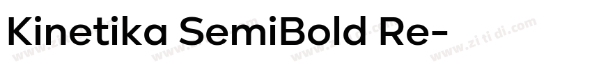 Kinetika SemiBold Re字体转换